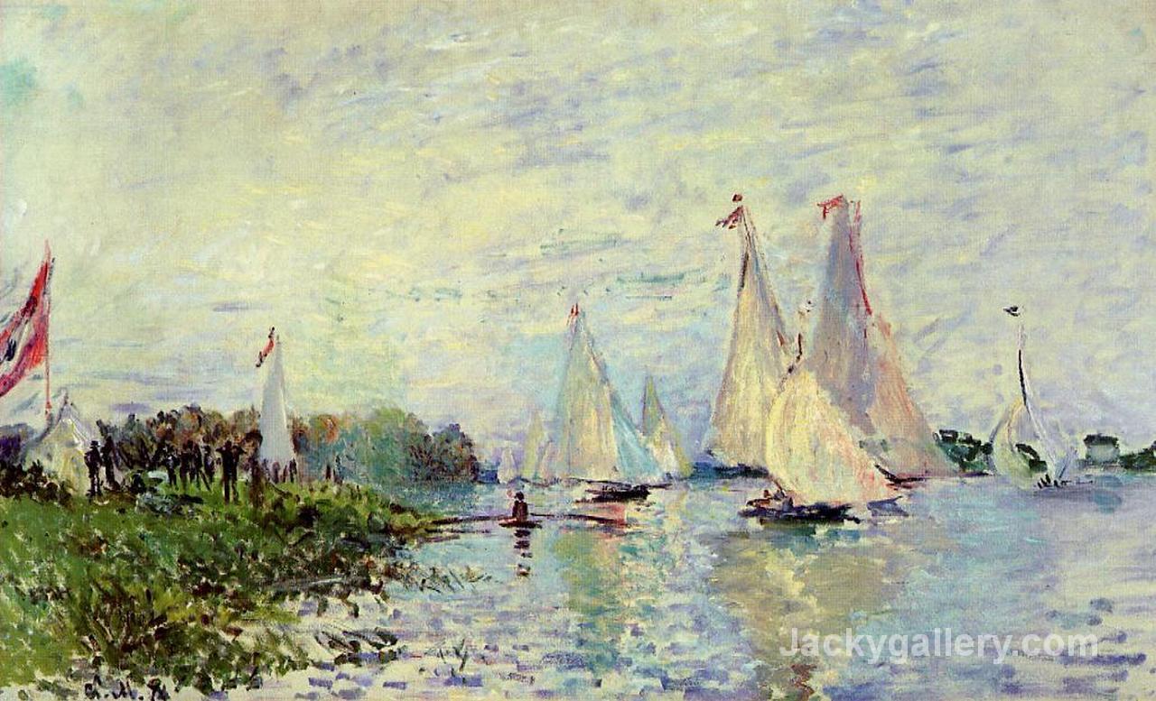 Regatta at Argenteuil by Claude Monet paintings reproduction
